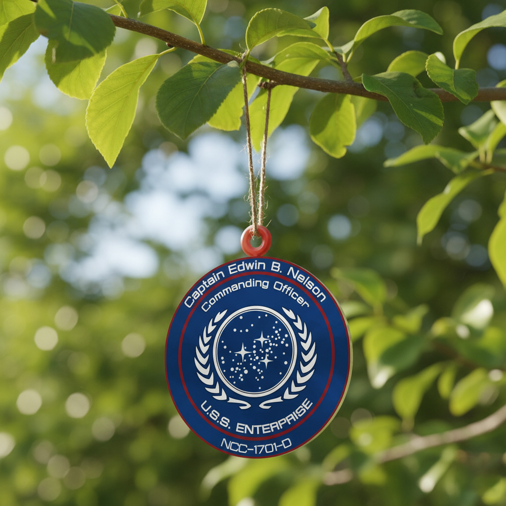 Personalized Starfleet Command Federation Ornament 2 Personalized Starfleet Command Federation Ornament - Image 2