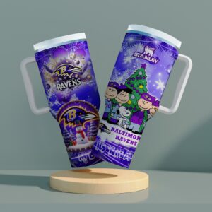 Baltimore Ravens x Snoopy Christmas Stanley Tumbler 2025 – Limited Holiday Edition