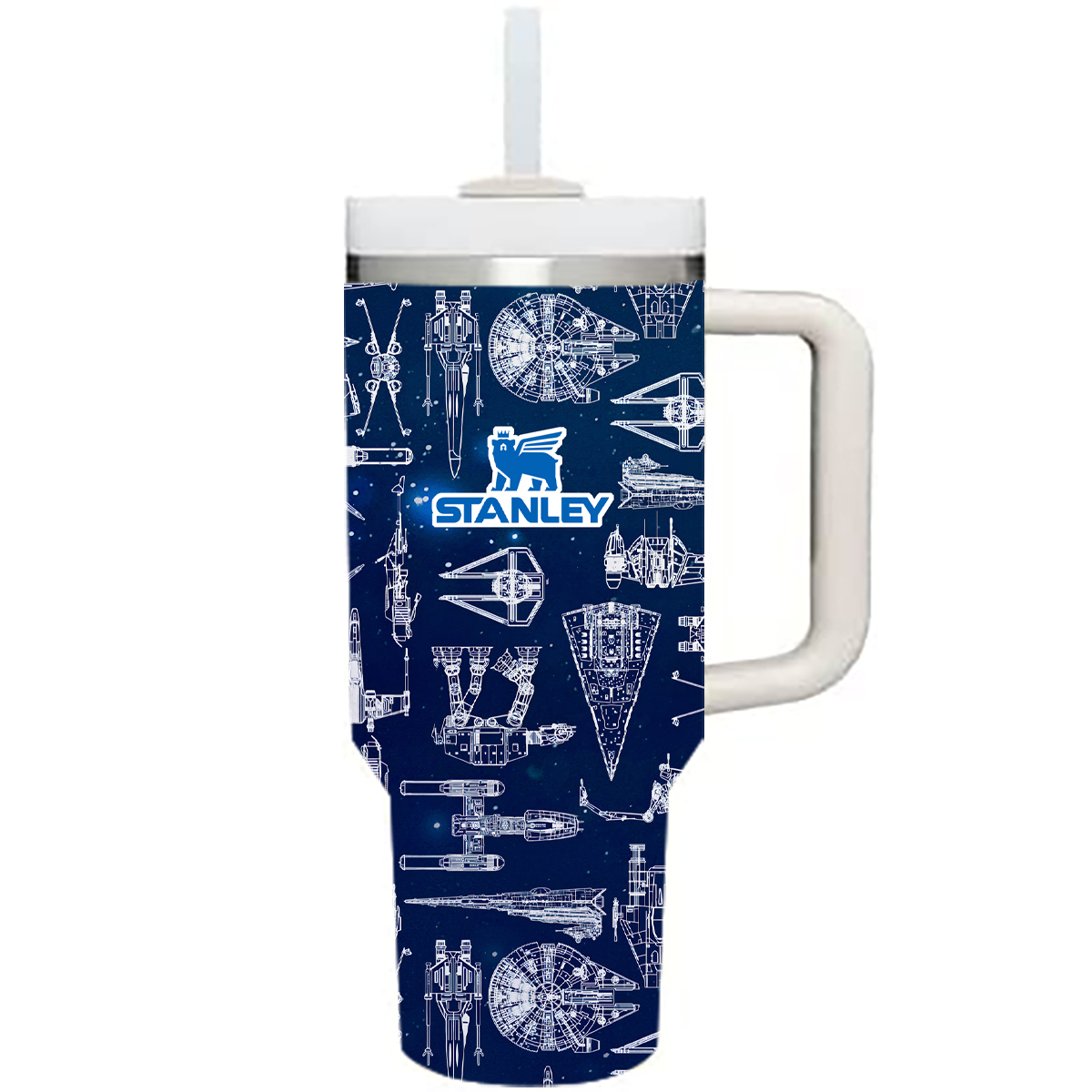 Star Wars Spaceship Blueprints Stanley Tumbler 4 Star Wars Spaceship Blueprints Stanley Tumbler - Image 4