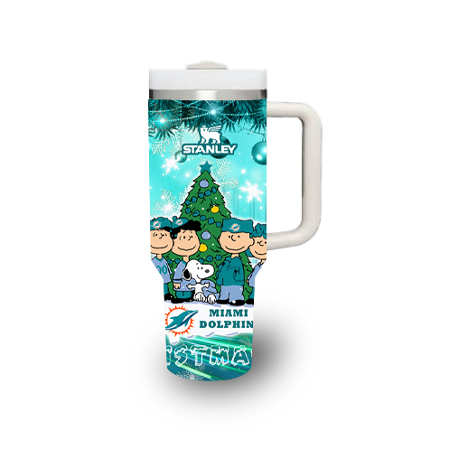 Miami Dolphins x Snoopy Christmas Stanley Tumbler 2025 – Limited Holiday Edition 4 Miami Dolphins x Snoopy Christmas Stanley Tumbler 2025 – Limited Holiday Edition - Image 4