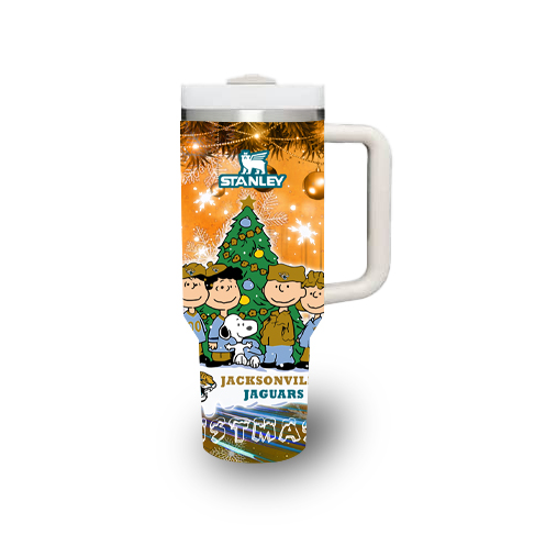 Jacksonville Jaguars x Snoopy Christmas Stanley Tumbler 2025 – Limited Holiday Edition 4 Jacksonville Jaguars x Snoopy Christmas Stanley Tumbler 2025 – Limited Holiday Edition - Image 4
