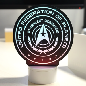 Star Trek Starfleet Insignia Lightbox Desk Lamp – Choose Your Symbol