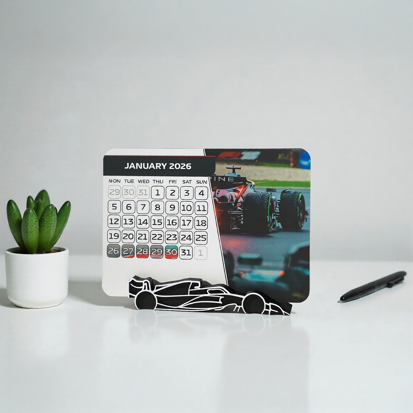 F1 2026 Desktop Calendar – Formula 1 Race Schedule 2 F1 2026 Desktop Calendar – Formula 1 Race Schedule - Image 2