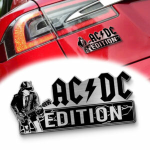 AC/DC Edition Laser Engraved Car Name Emblem