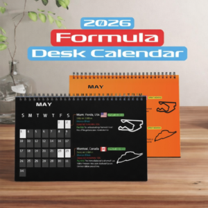 2026 F1 Calendar – Formula 1 Desk Calendar & F1 Schedule