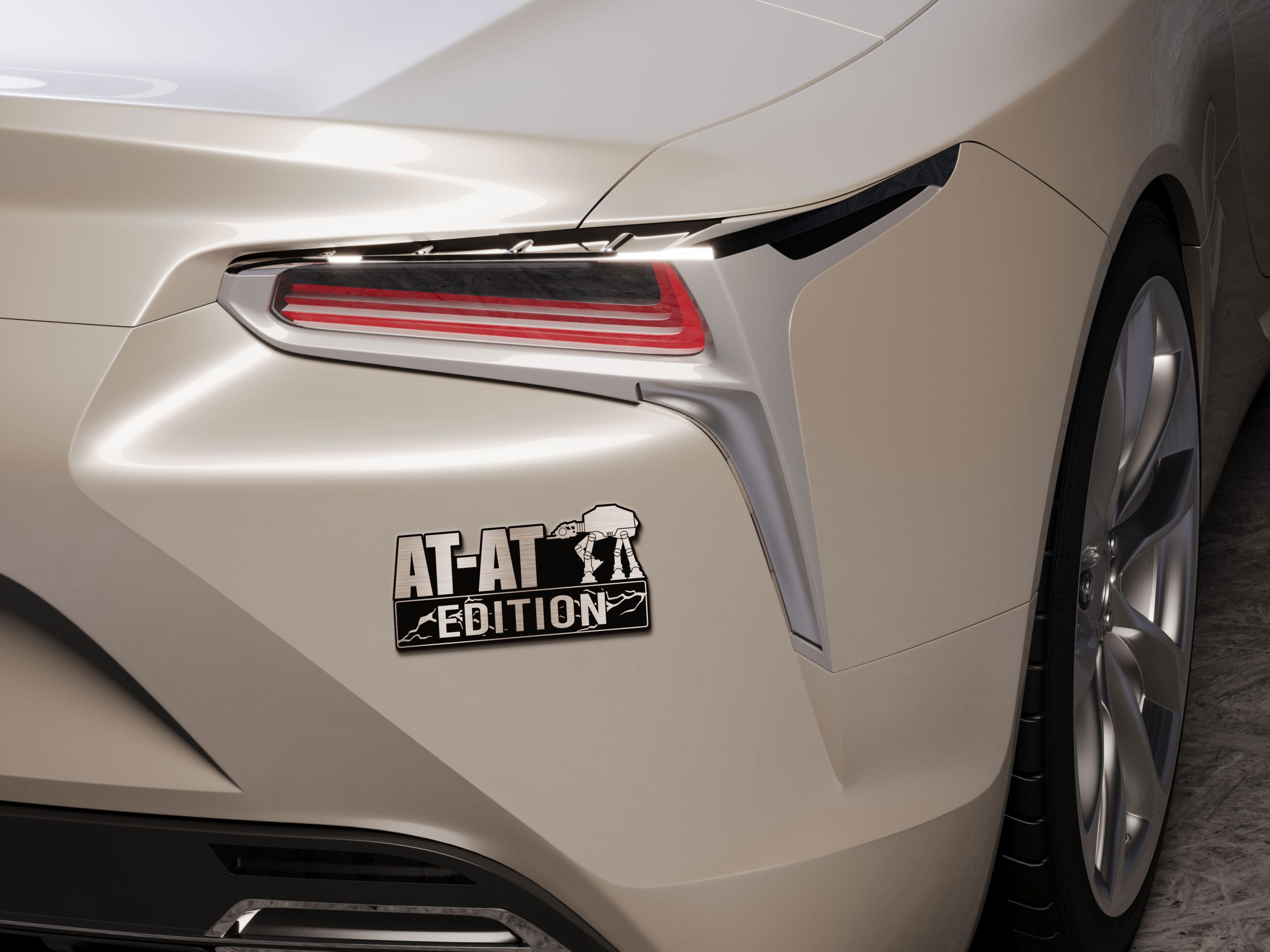 AT-AT Edition Laser-Engraved Car Badge 4 AT-AT Edition Laser-Engraved Car Badge - Image 4