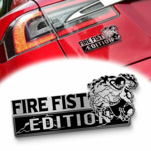 Ace Fire Fist Edition Laser-Engraved Car Badge