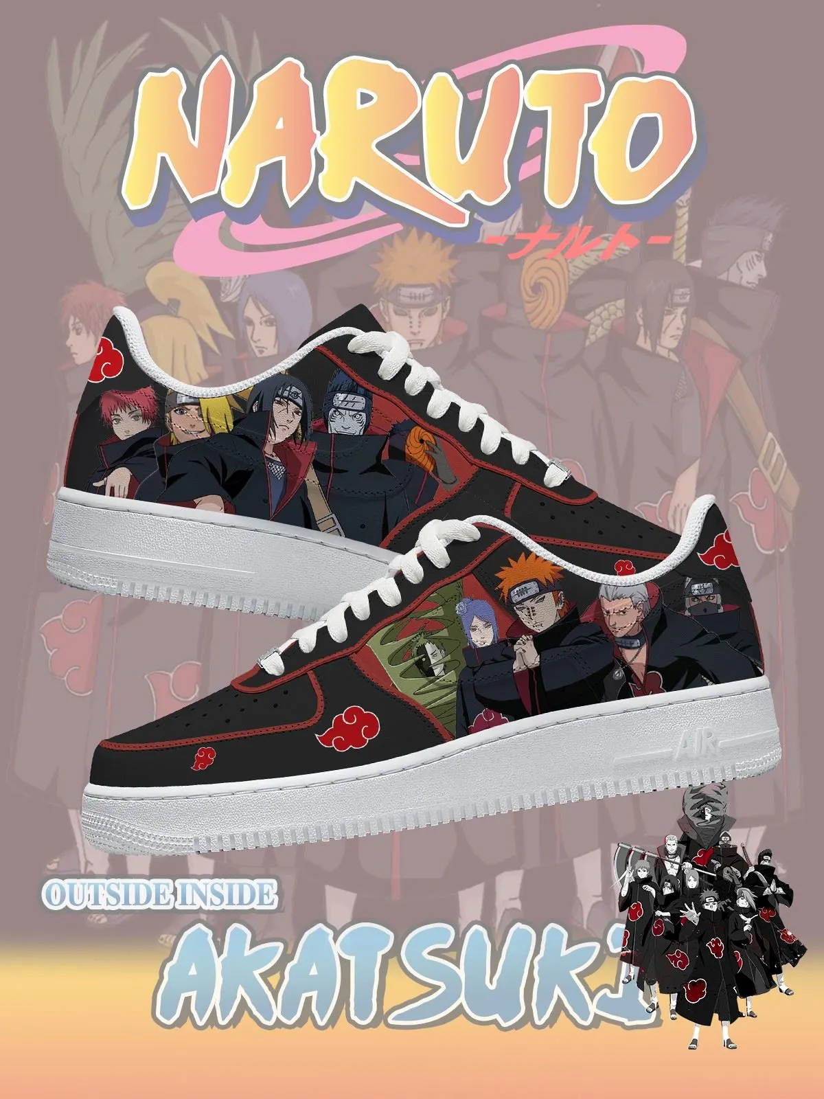 Akatsuki Air Force 1 Shoes Sneakers 1 Akatsuki Air Force 1 Shoes Sneakers