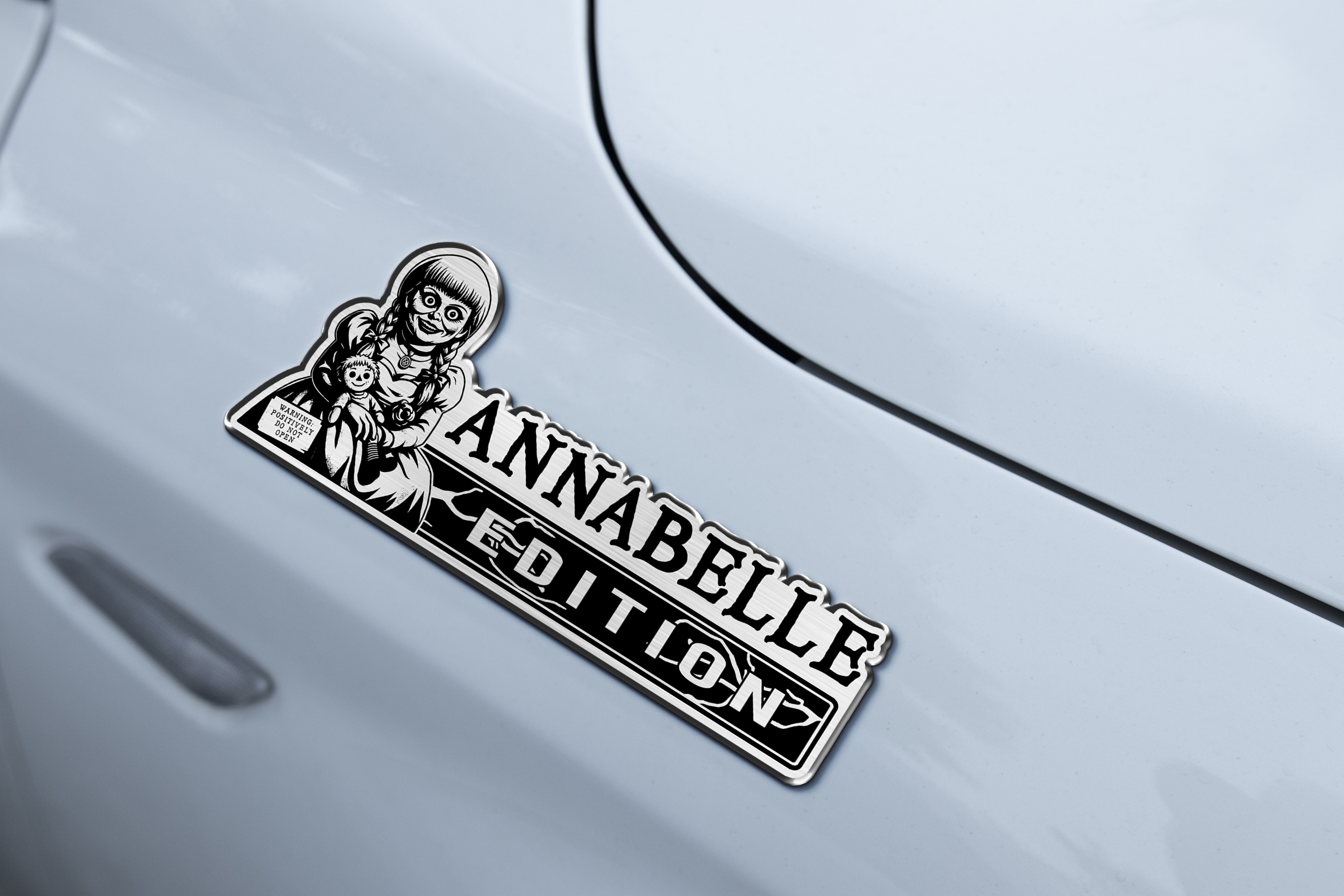 Annabelle Edition Engraved Car Emblem 6 Annabelle Edition Engraved Car Emblem - Image 6