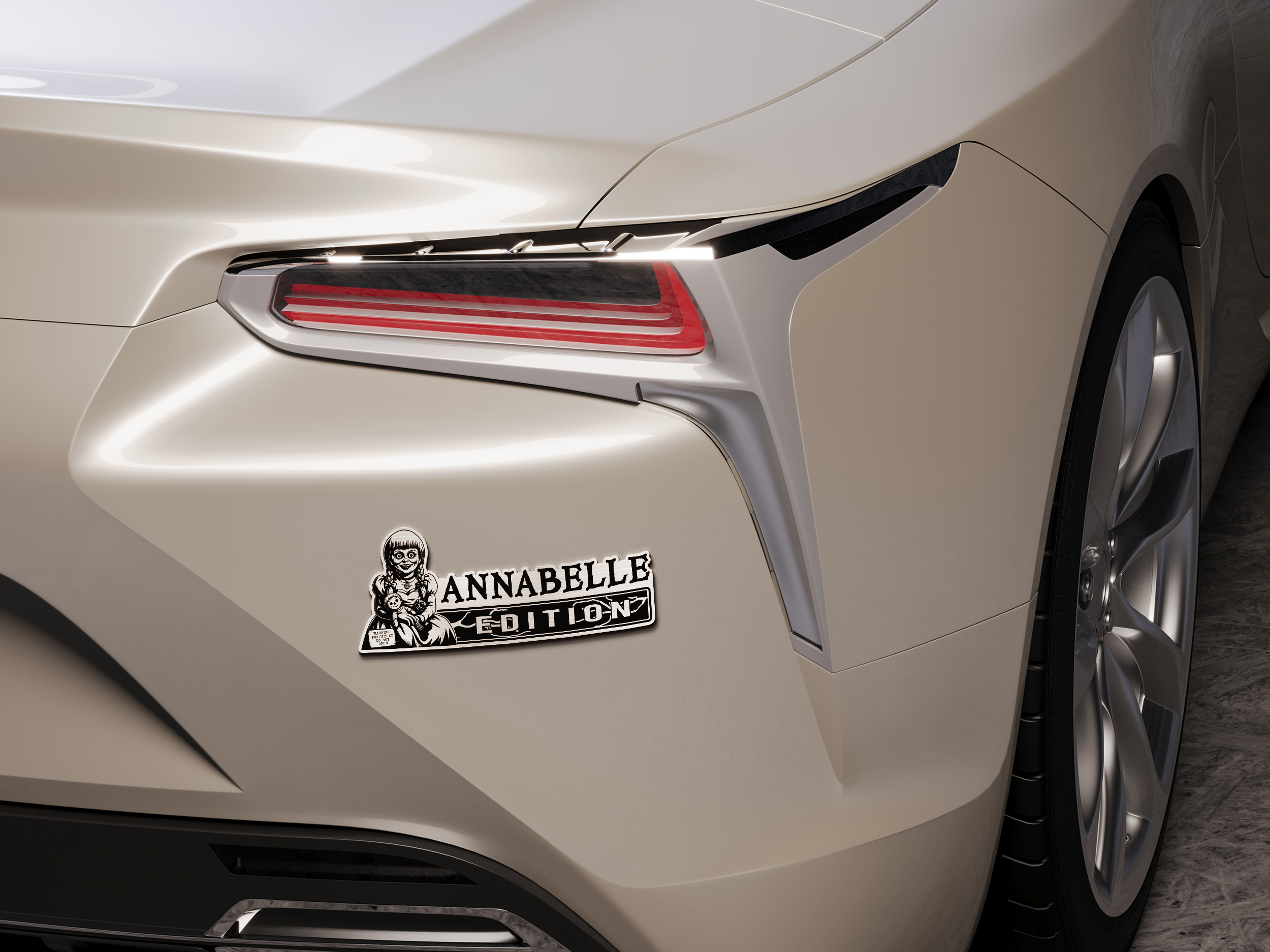 Annabelle Edition Engraved Car Emblem 3 Annabelle Edition Engraved Car Emblem - Image 3