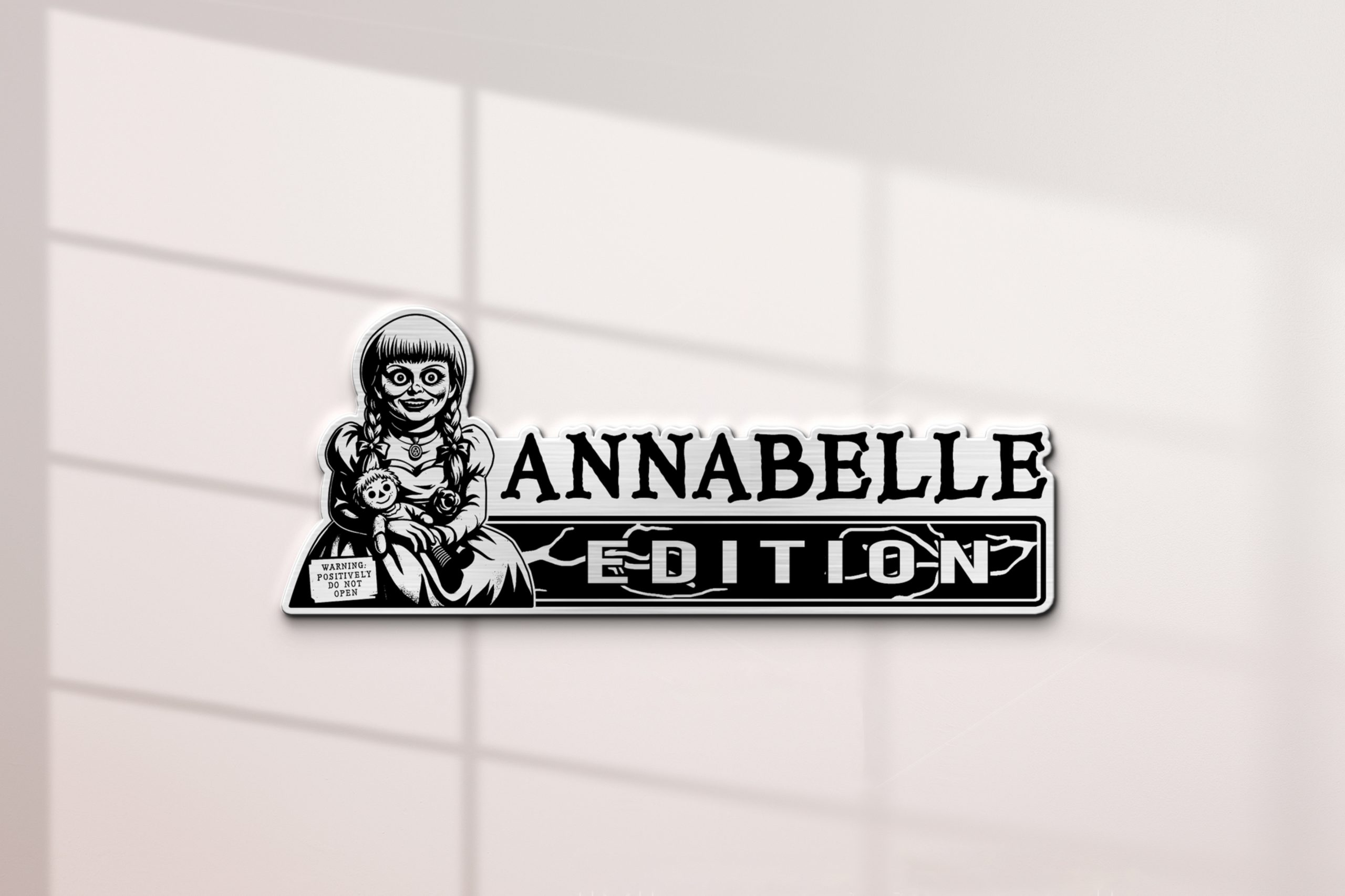 Annabelle Edition Engraved Car Emblem 2 Annabelle Edition Engraved Car Emblem - Image 2