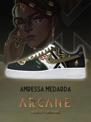 Arcane Ambessa Medarda Air Force 1 Shoes Sneakers