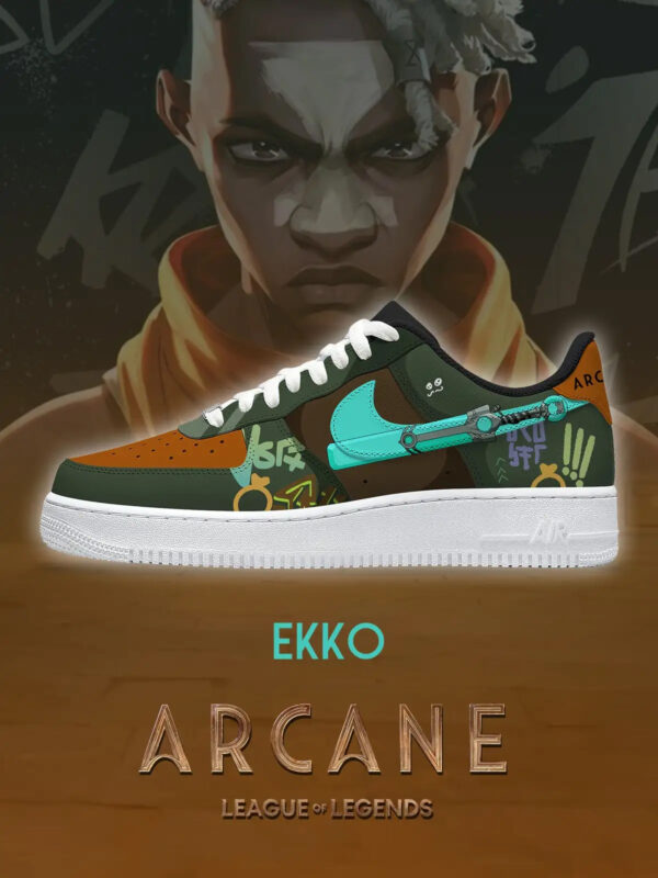Arcane Ekko Air Force 1 Shoes Sneakers