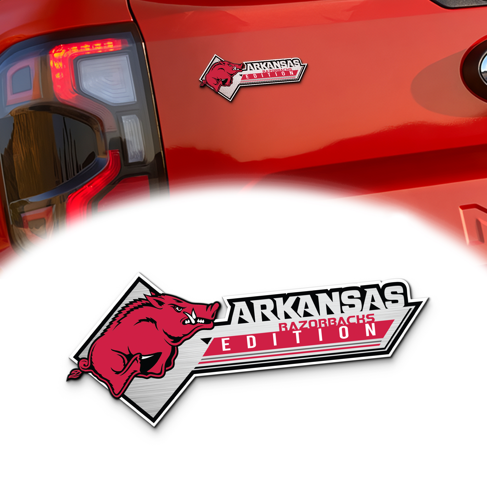 Arkansas Razorbacks Tide Edition Acrylic Car Emblem 1 Arkansas Razorbacks Tide Edition Acrylic Car Emblem