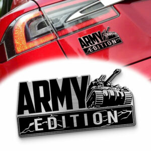 Army Edition Laser Engraved Car Badge