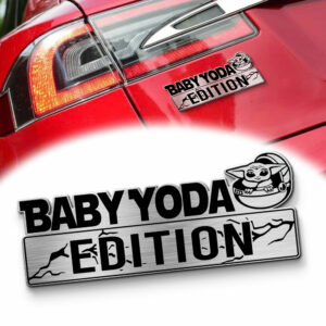 Baby Yoda Edition Laser-Engraved Car Badge