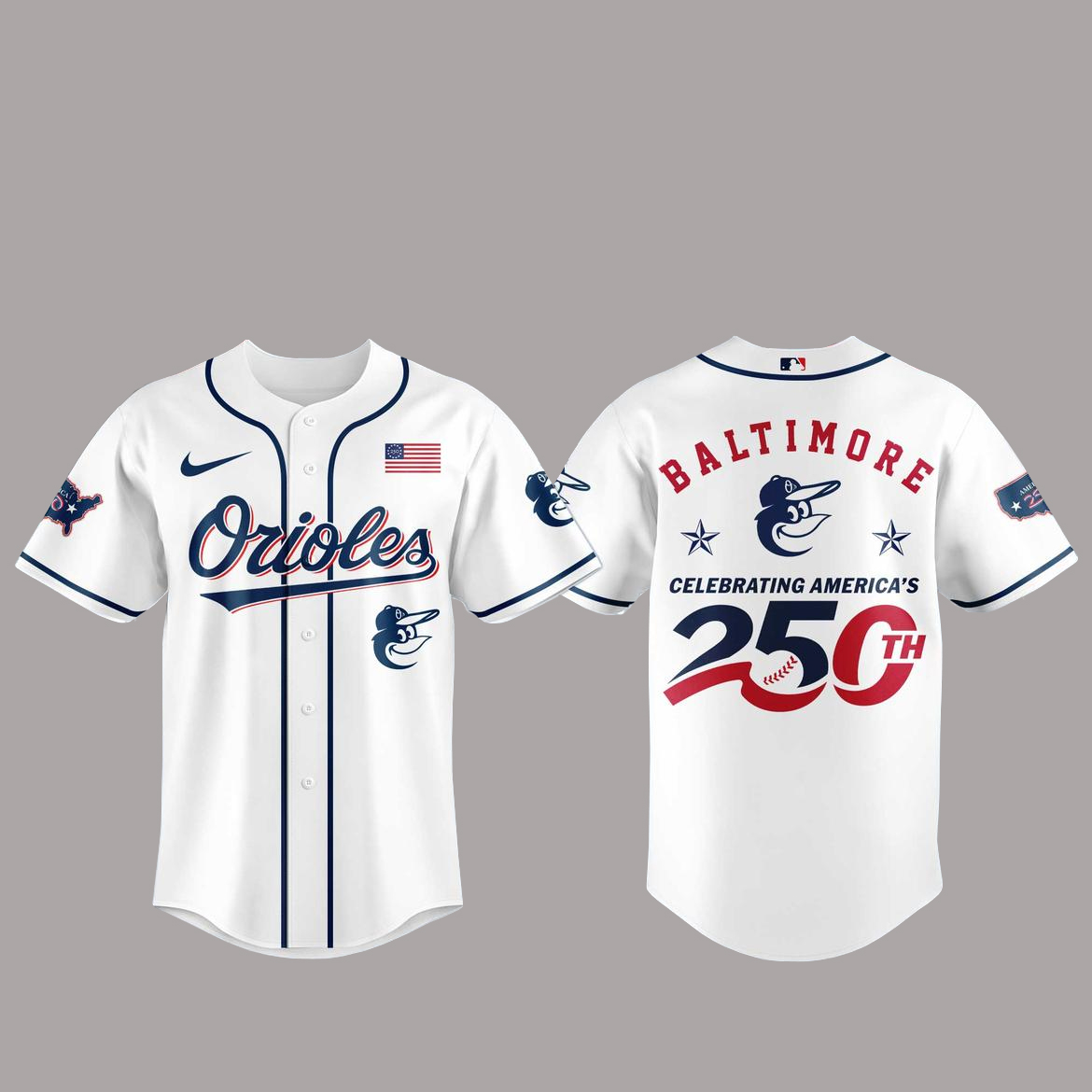 Baltimore Orioles America 250th Anniversary Of USA 2026 Baseball Jersey 1 Baltimore Orioles America 250th Anniversary Of USA 2026 Baseball Jersey