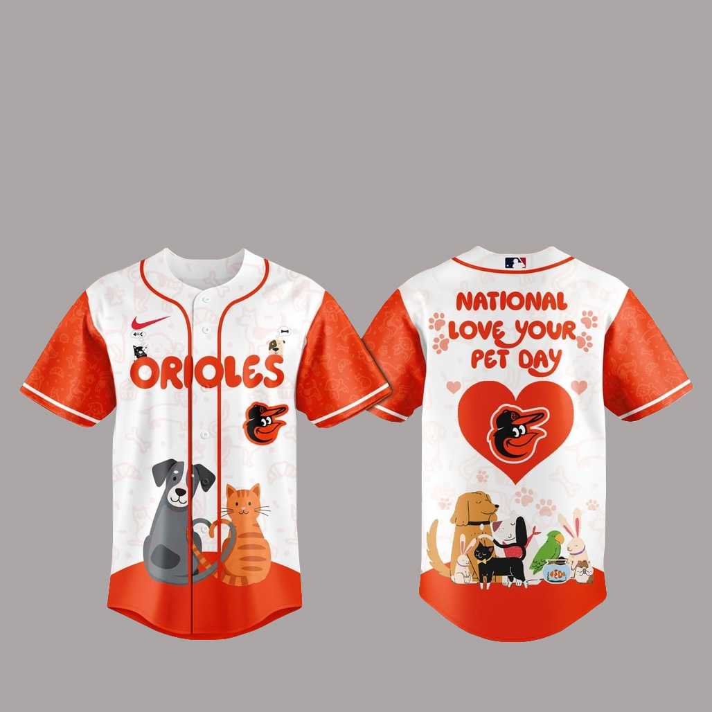 Baltimore Orioles National Love Your Pet Day 2026 Baseball Jersey 1 Baltimore Orioles National Love Your Pet Day 2026 Basball Jersey