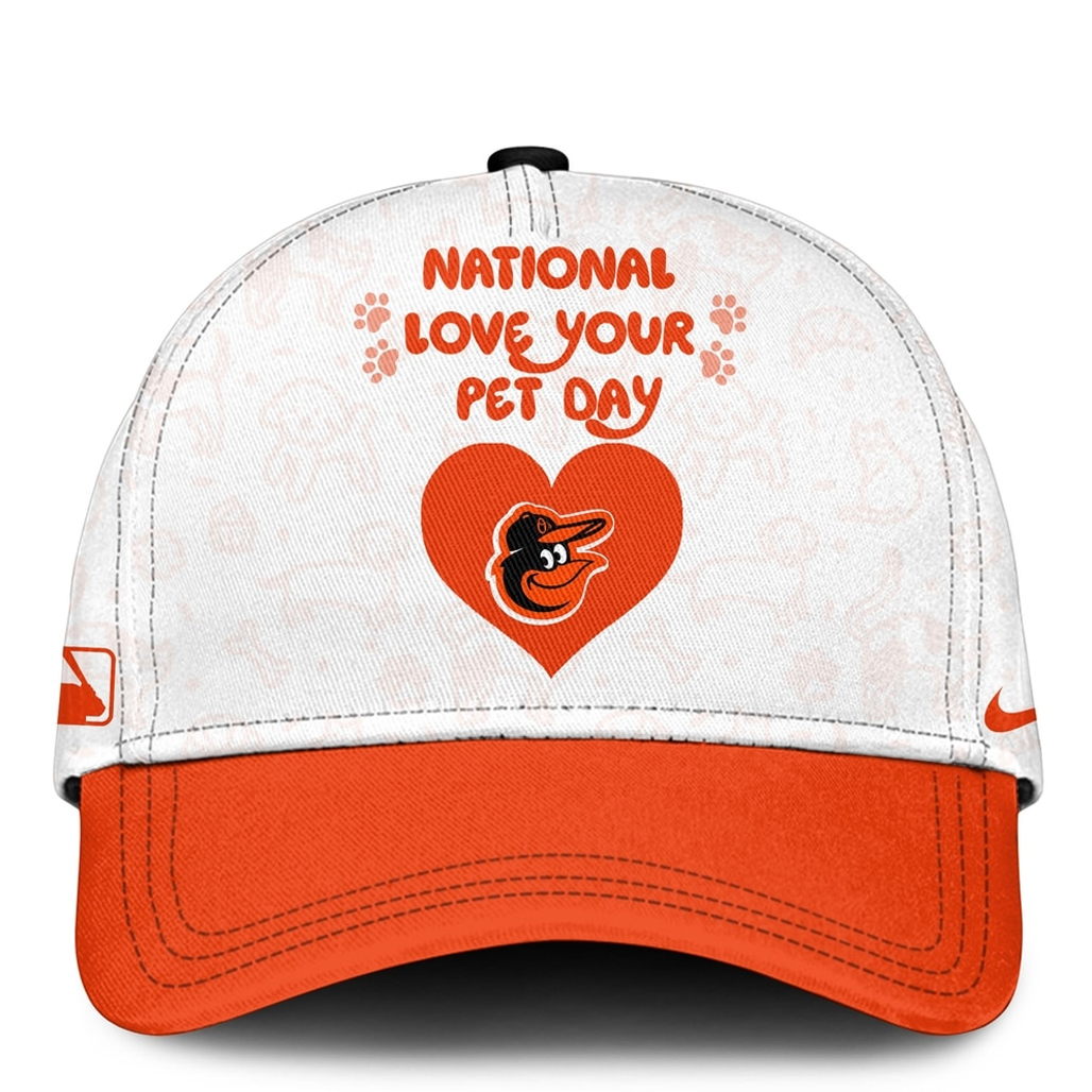 Baltimore Orioles National Love Your Pet Day 2026 Hat 2 Baltimore Orioles National Love Your Pet Day 2026 Hat - Image 2