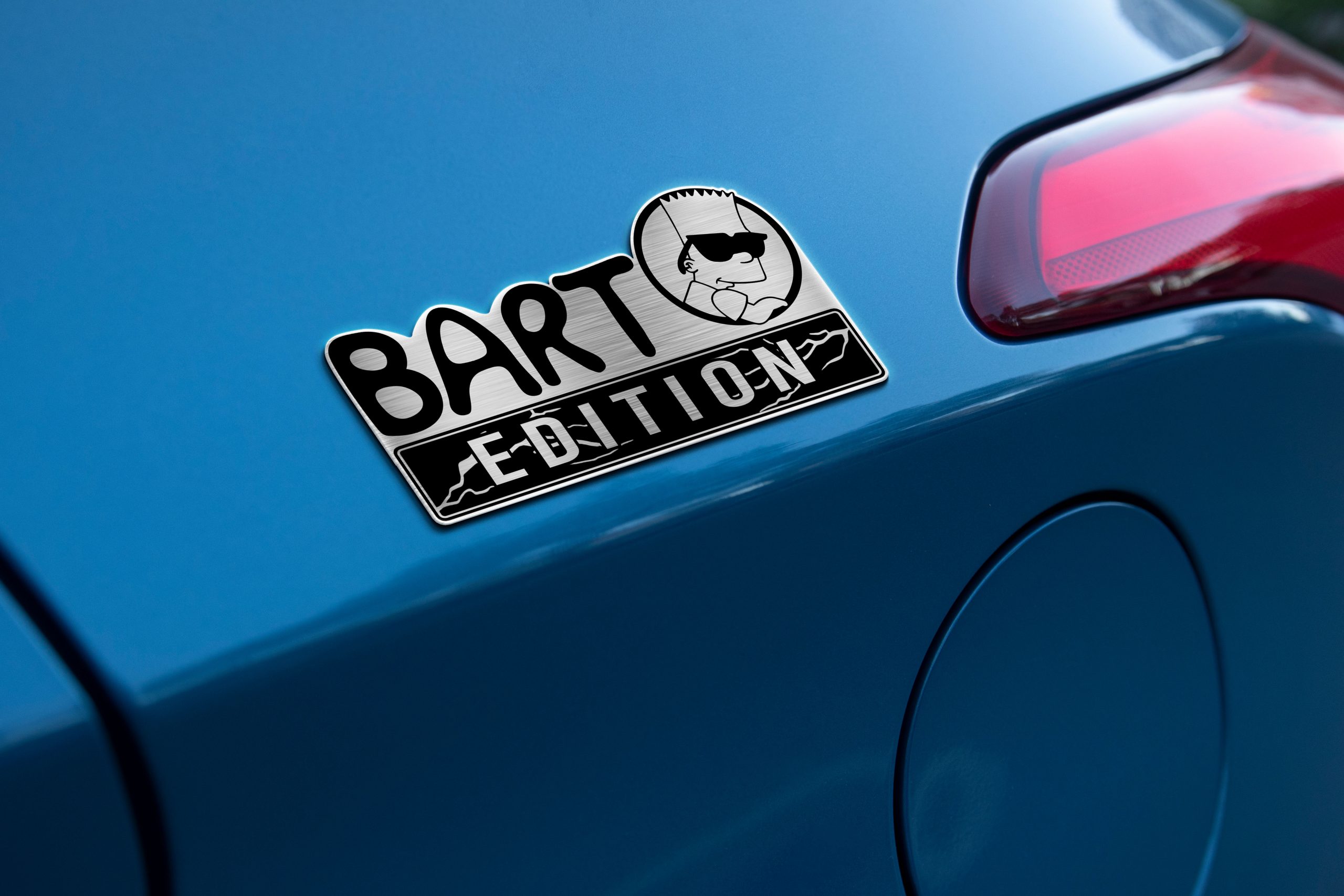 Bart Simpson Edition Laser Engraved Car Name Emblem 6 Bart Simpson Edition Laser Engraved Car Name Emblem - Image 6