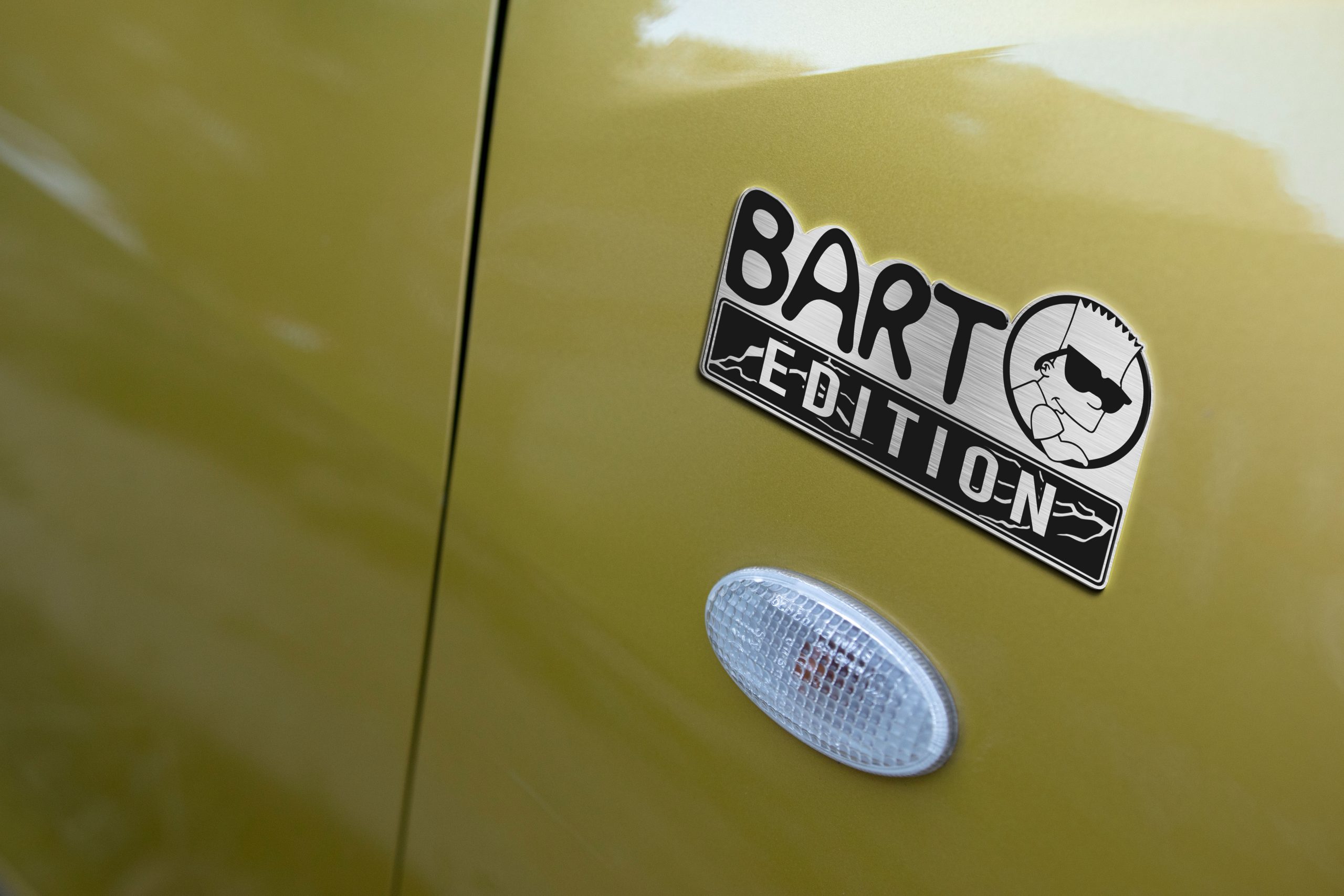 Bart Simpson Edition Laser Engraved Car Name Emblem 4 Bart Simpson Edition Laser Engraved Car Name Emblem - Image 4