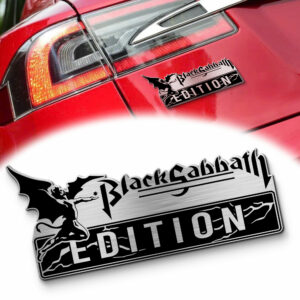 Black Sabbath Edition Laser Engraved Car Name Emblem