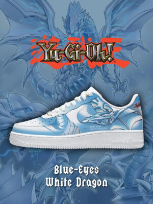 Blue-Eyes White Dragon Air Force 1 Shoes Sneakers