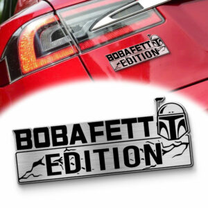 Boba Fett Edition Laser-Engraved Car Badge