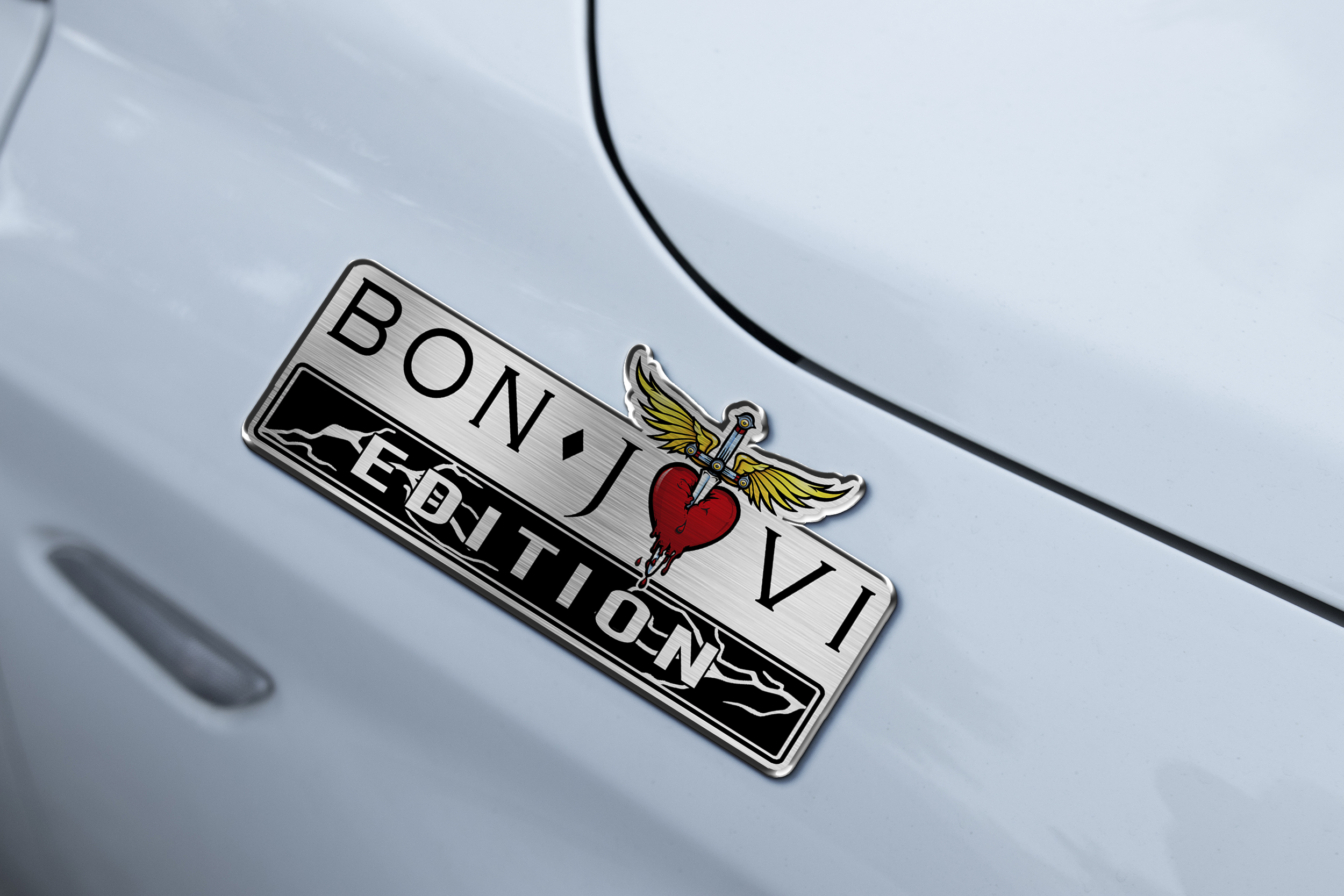 Bon Jovi Edition Laser Engraved Car Name Emblem Version 2 6 Bon Jovi Edition Laser Engraved Car Name Emblem Version 2 - Image 6