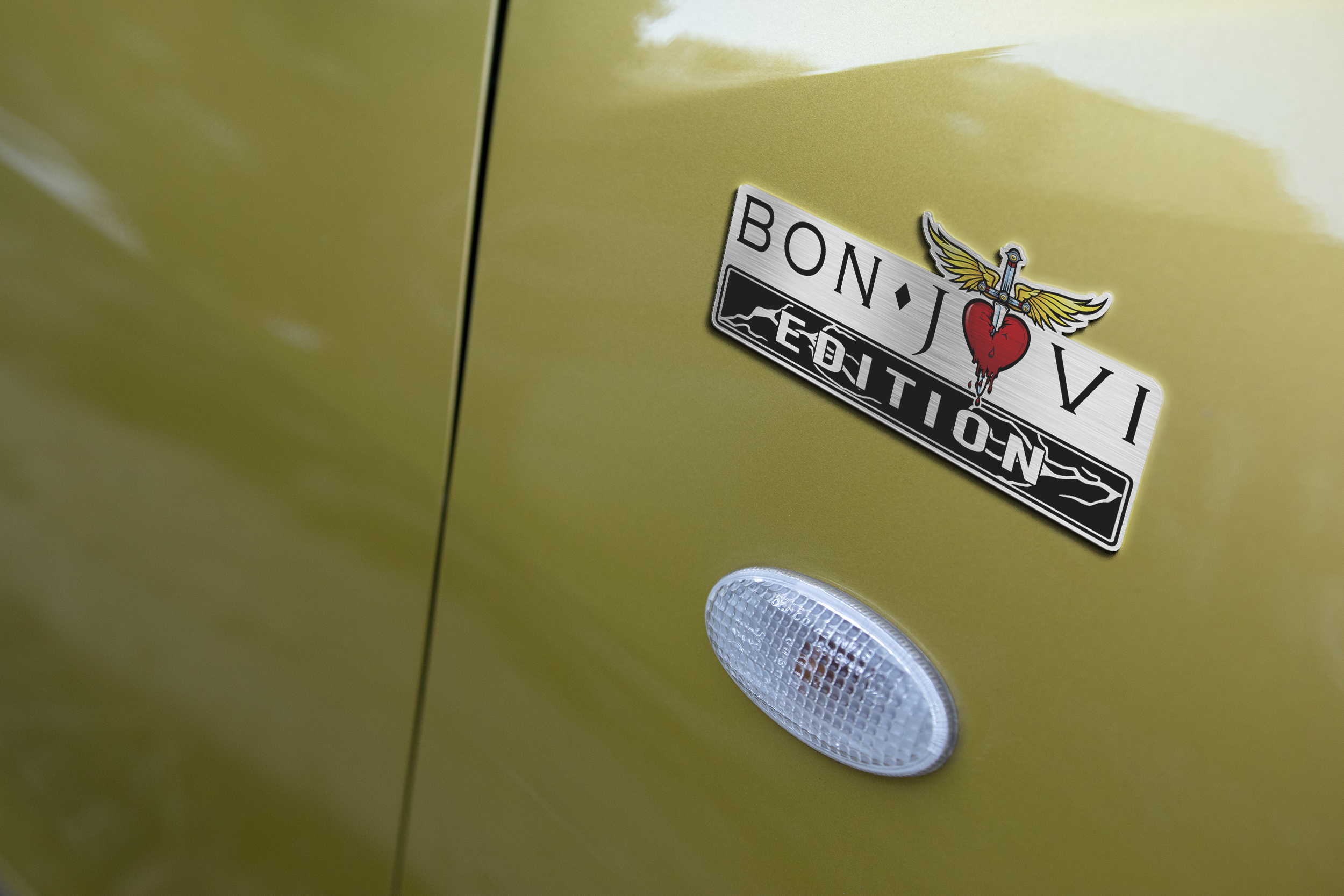 Bon Jovi Edition Laser Engraved Car Name Emblem Version 2 5 Bon Jovi Edition Laser Engraved Car Name Emblem Version 2 - Image 5