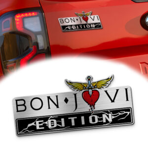Bon Jovi Edition Laser Engraved Car Name Emblem Version 2