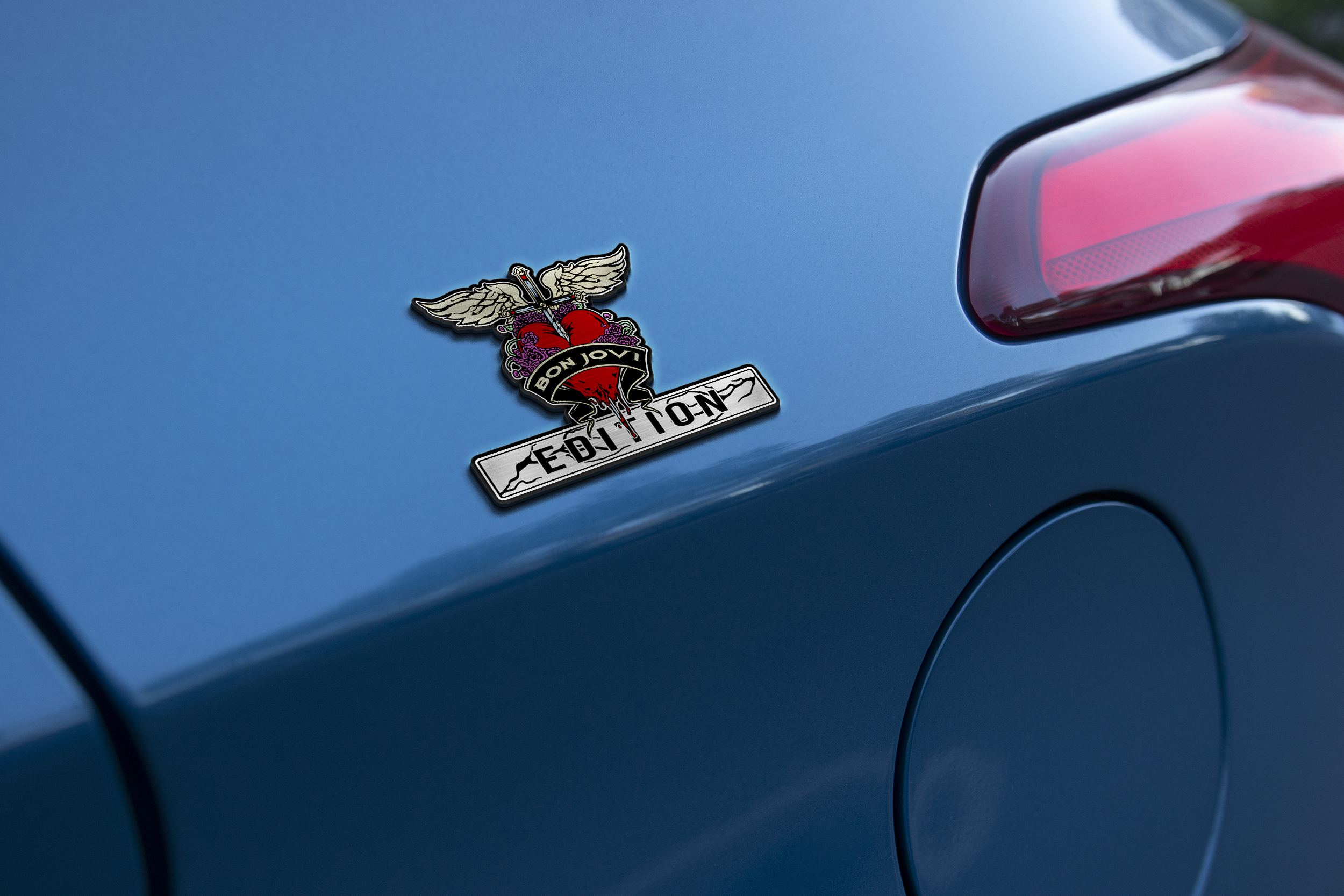 Bon Jovi Edition Laser Engraved Car Name Emblem Version 3 4 Bon Jovi Edition Laser Engraved Car Name Emblem Version 3 - Image 4