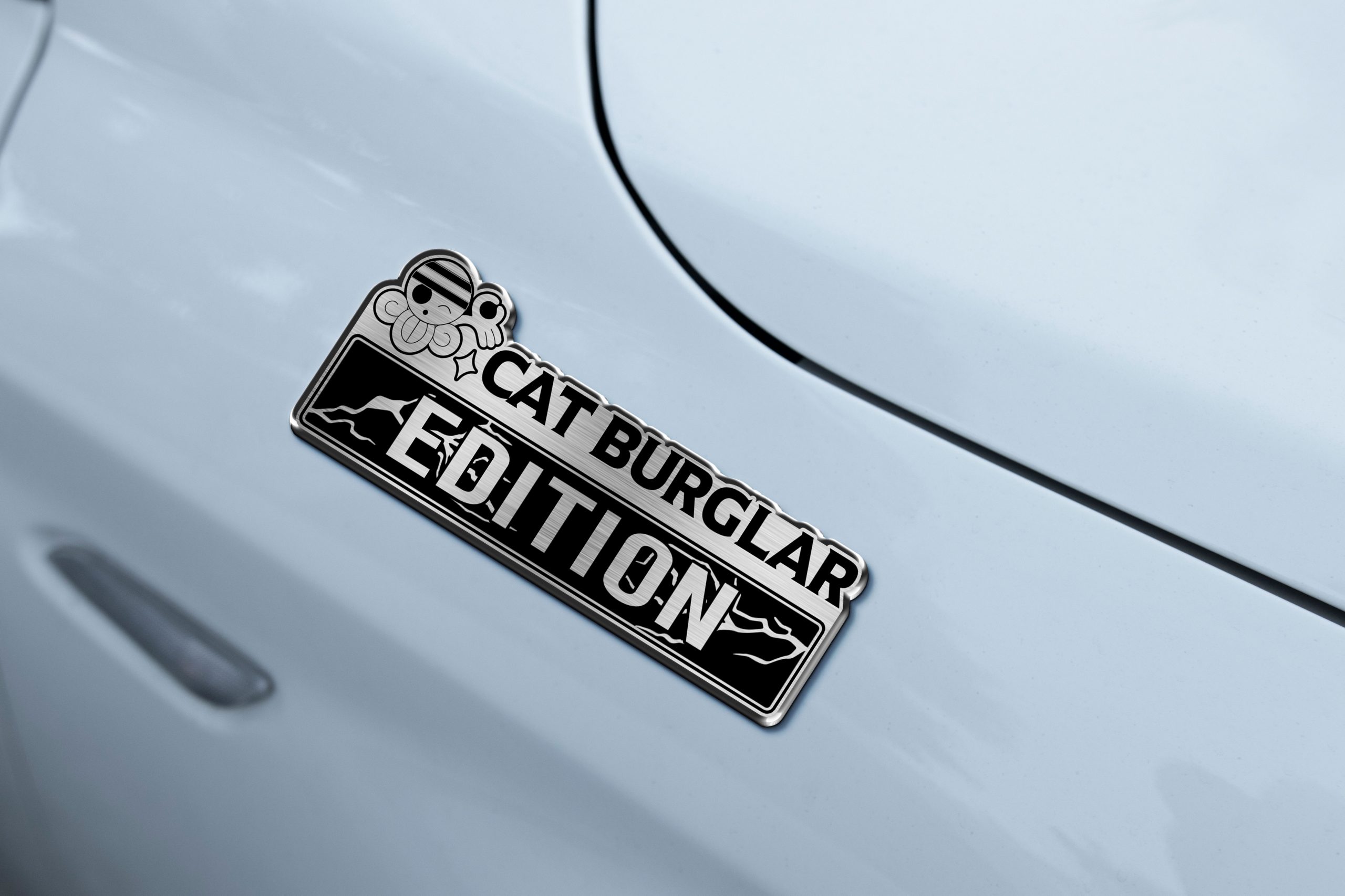 Cat Burglar Edition Laser-Engraved Car Badge 5 Cat Burglar Edition Laser-Engraved Car Badge - Image 5