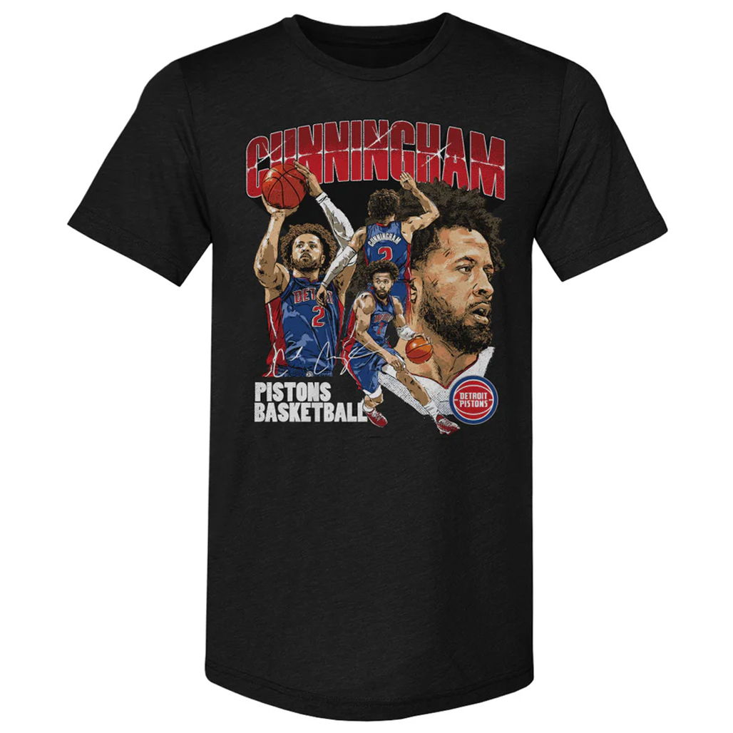 Cade Cunningham Detroit Pistons Collage T-Shirt 1 Cade Cunningham Detroit Pistons Collage T-Shirt