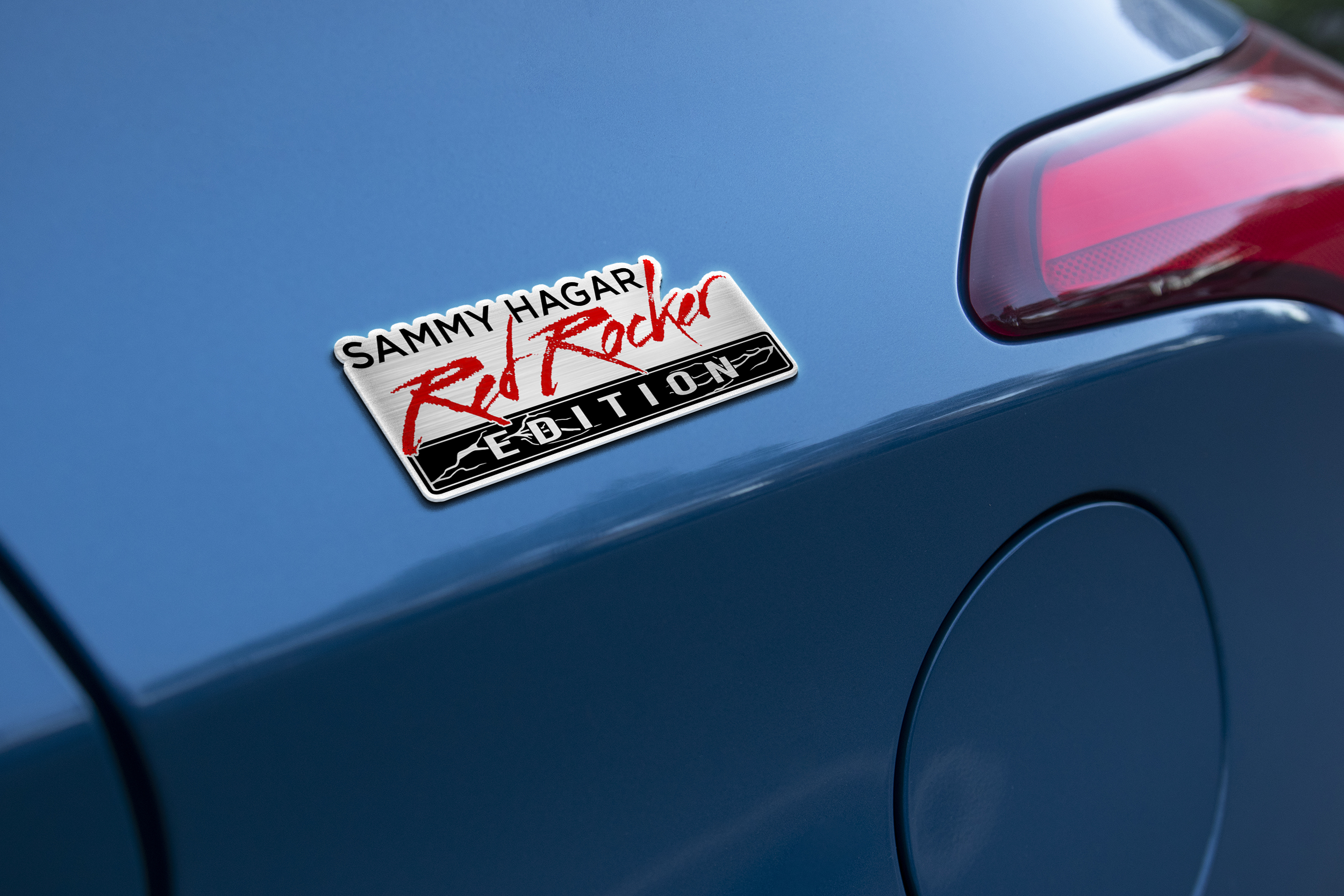 Sammy Hagar Red Rocker Edition Custom Acrylic Car Emblem 4 Sammy Hagar Red Rocker Edition Custom Acrylic Car Emblem - Image 4