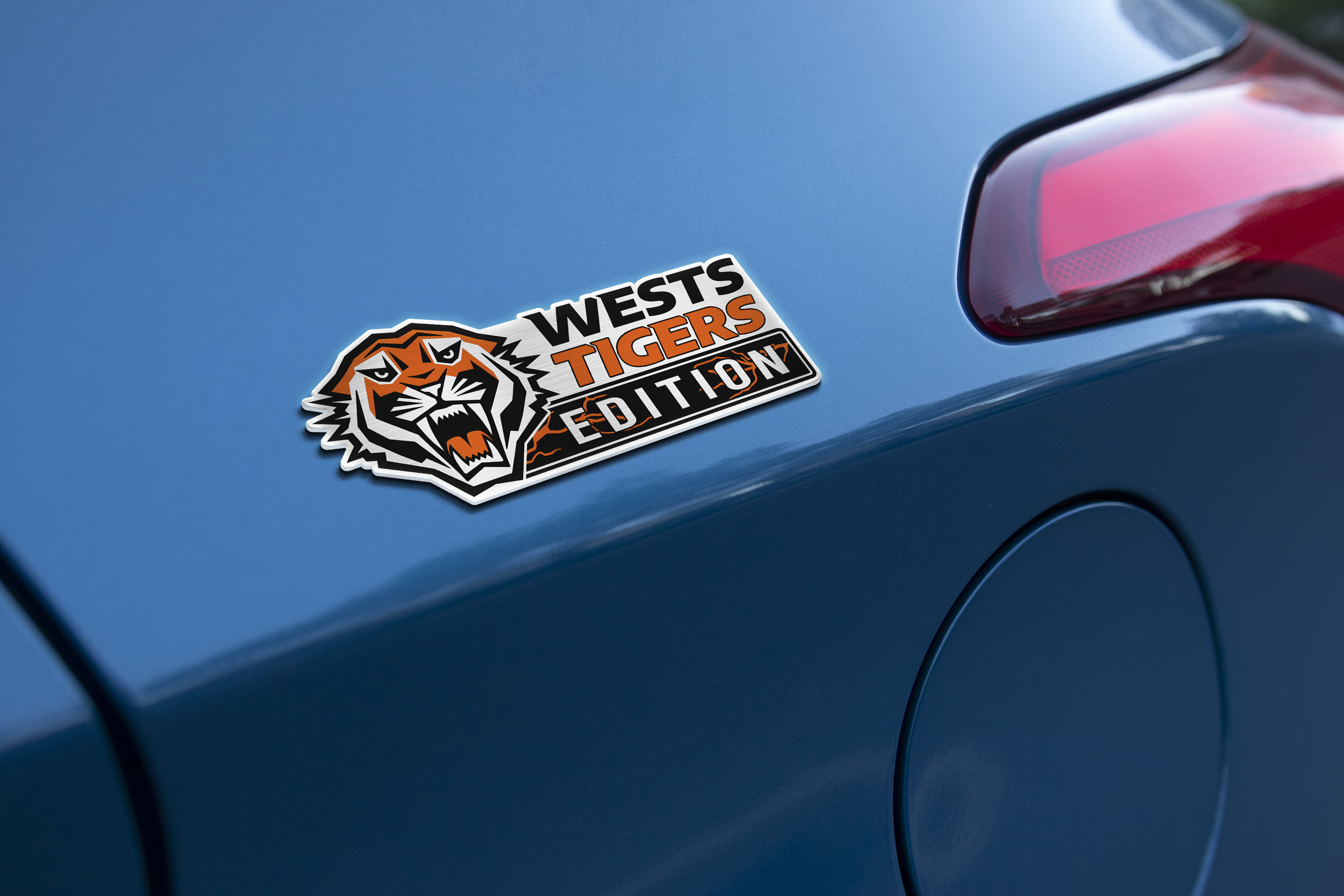 Wests Tigers Edition Car Emblem 2 Wests Tigers Edition Car Emblem - Image 2