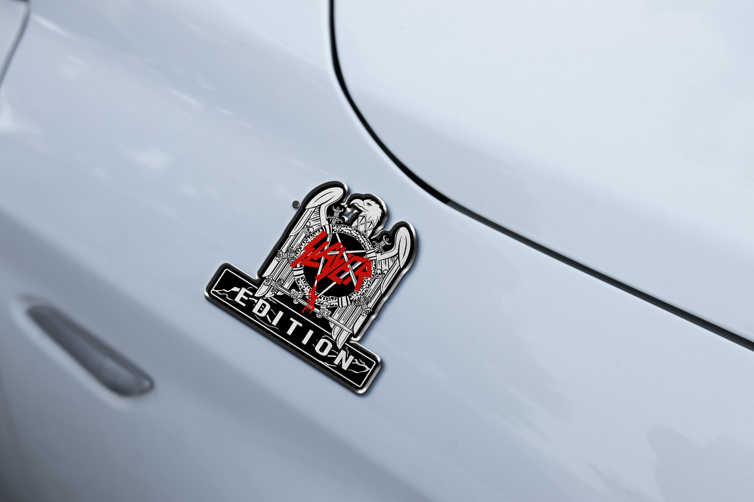 Slayer Edition Laser Engraved Car Emblem Version 3 3 Slayer Edition Laser Engraved Car Emblem Version 3 - Image 3
