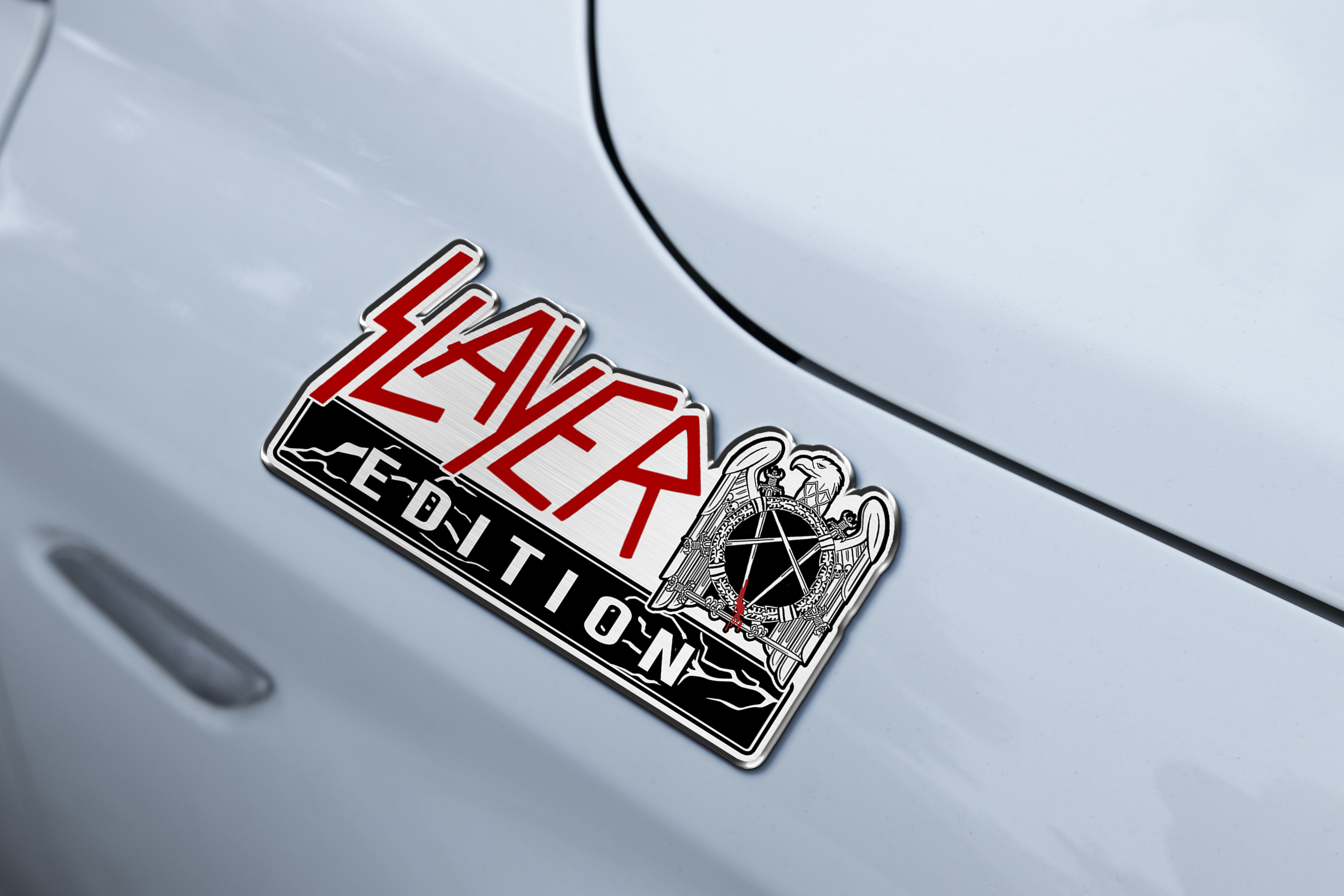 Slayer Edition Laser Engraved Car Emblem Version 2 3 Slayer Edition Laser Engraved Car Emblem Version 2 - Image 3