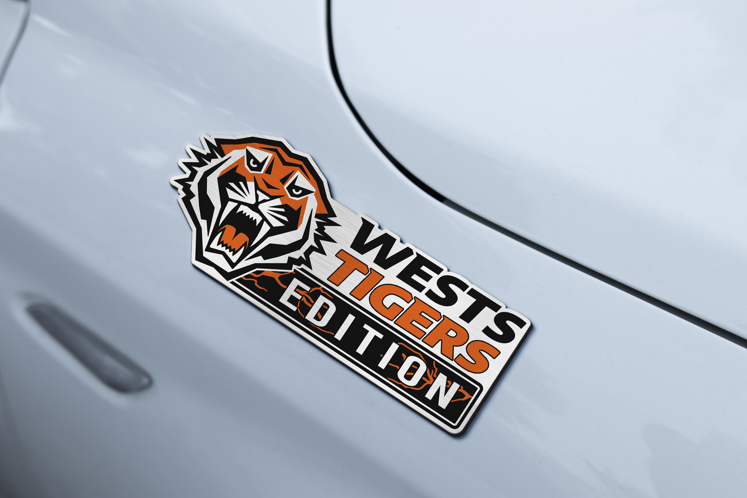 Wests Tigers Edition Car Emblem 3 Wests Tigers Edition Car Emblem - Image 3