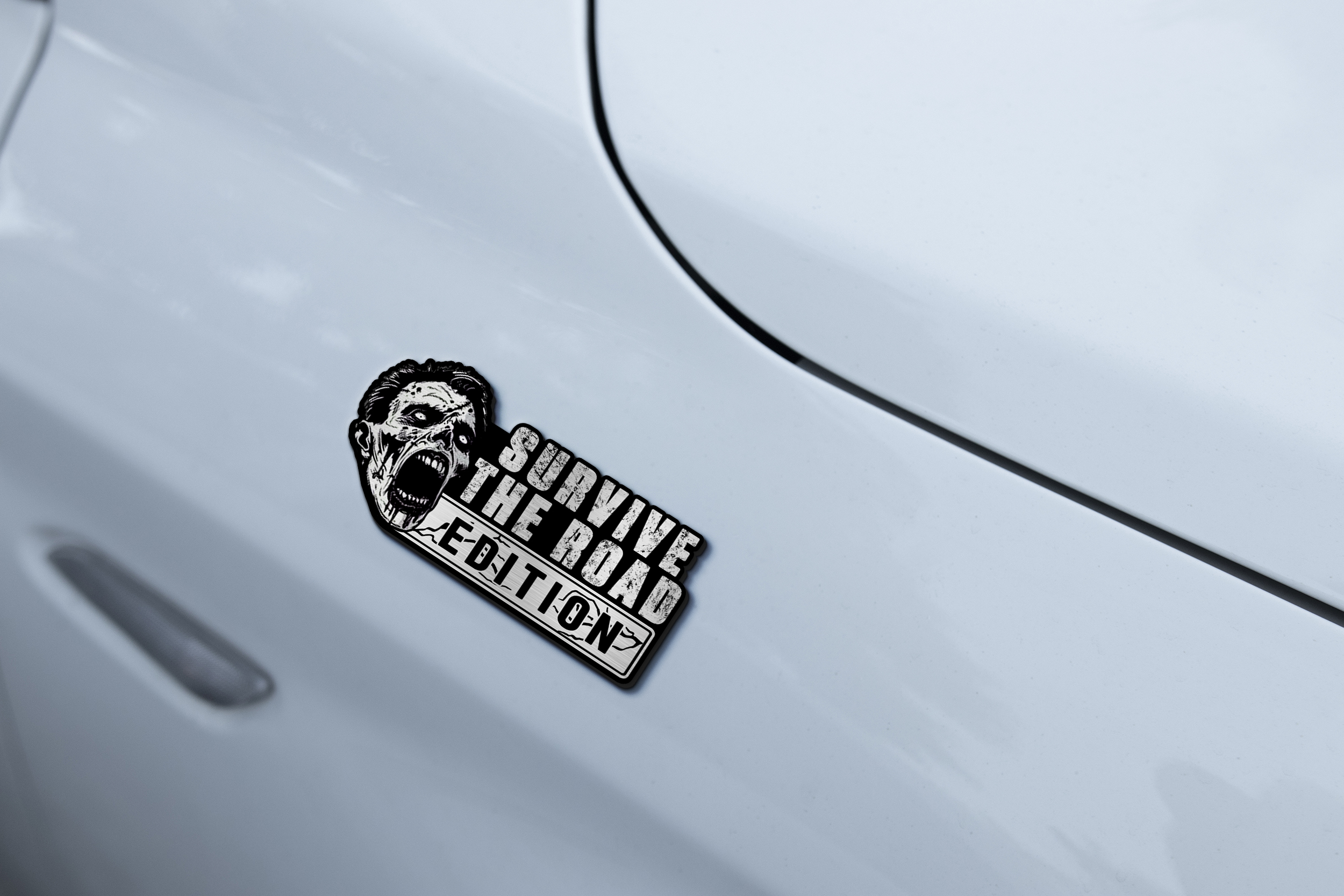 Walker Zombie Head Edition Car Emblem 3 Walker Zombie Head Edition Car Emblem - Image 3