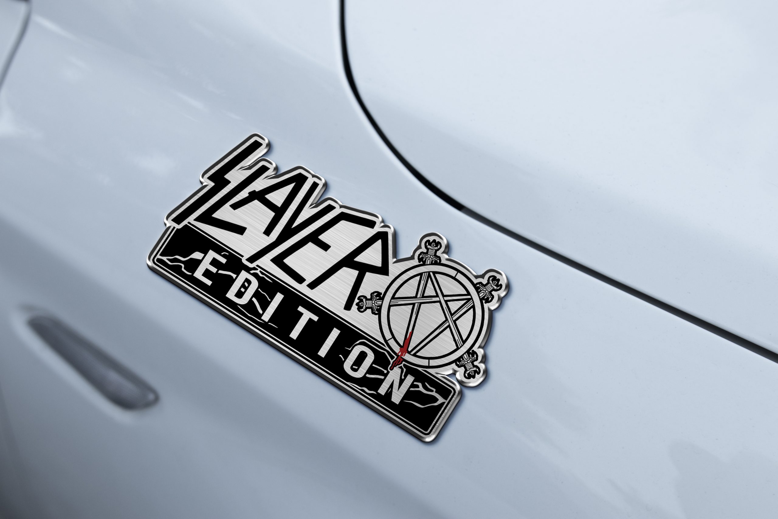 Slayer Edition Laser Engraved Car Emblem 3 Slayer Edition Laser Engraved Car Emblem - Image 3