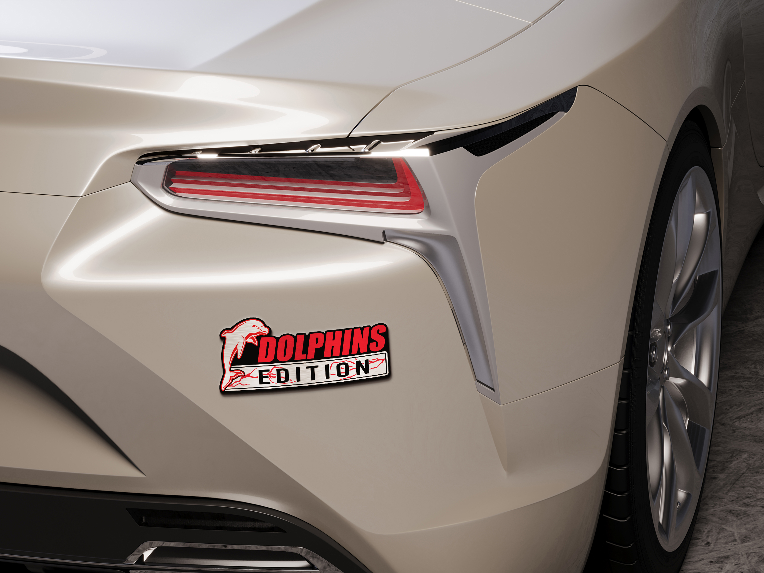 Dolphins Edition Car Emblem 5 Dolphins Edition Car Emblem - Image 5