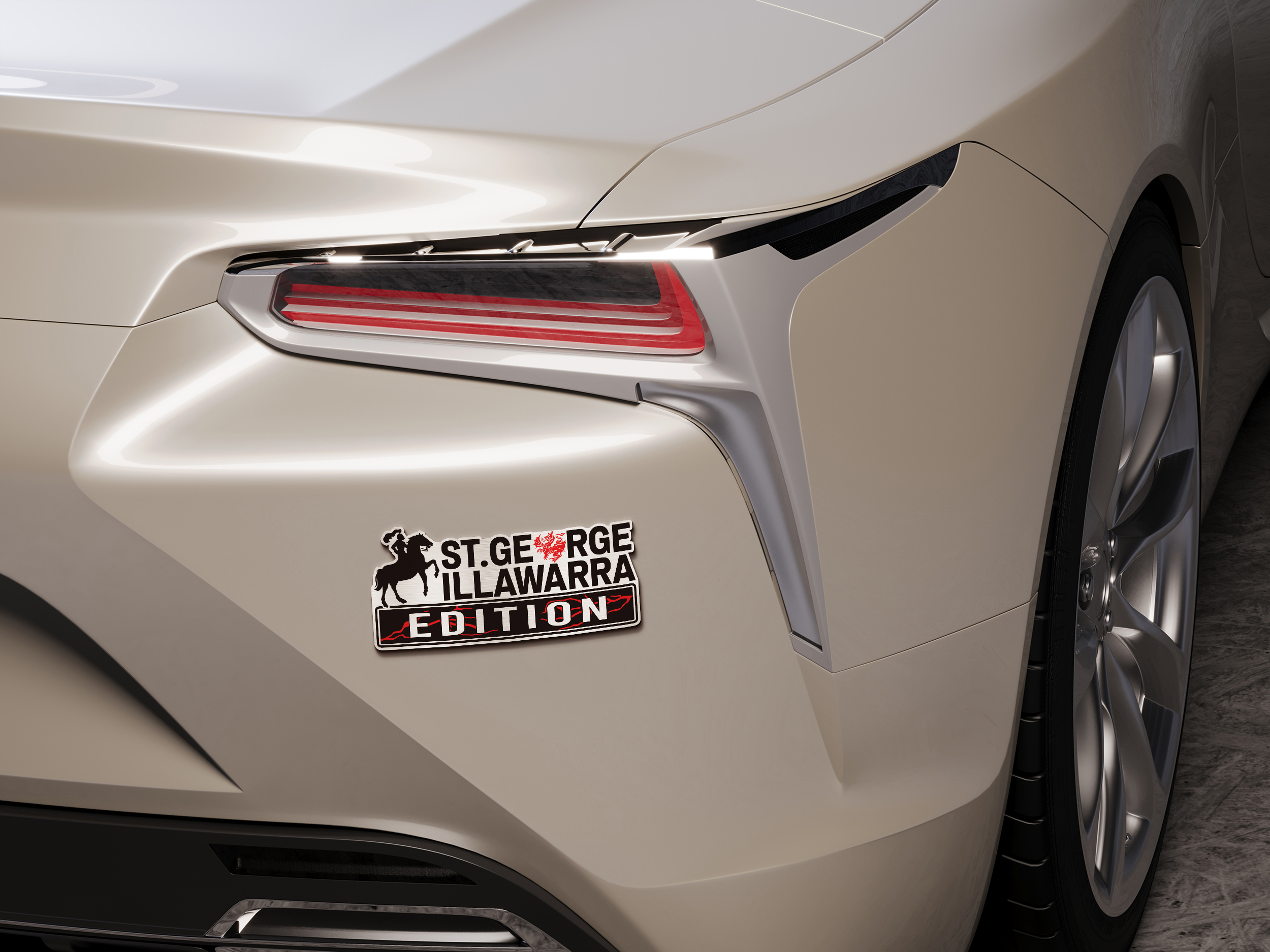 St. George Illawarra Dragons Edition Car Emblem 5 St. George Illawarra Dragons Edition Car Emblem - Image 5