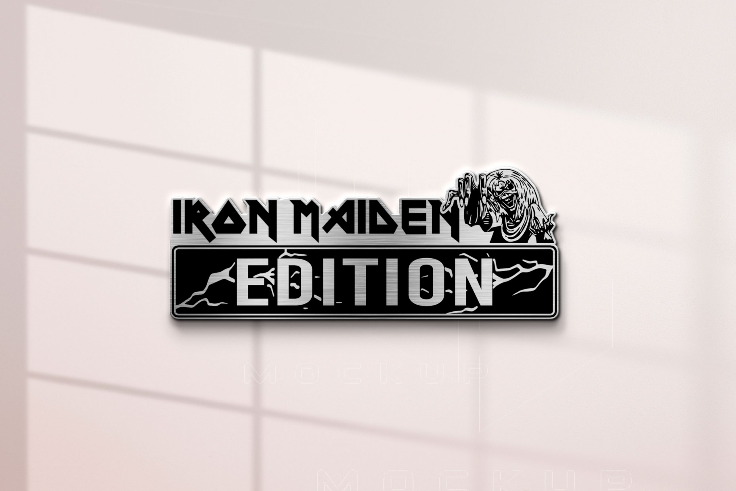 Iron Maiden Edition Laser Engraved Car Name Emblem 3 Iron Maiden Edition Laser Engraved Car Name Emblem - Image 3