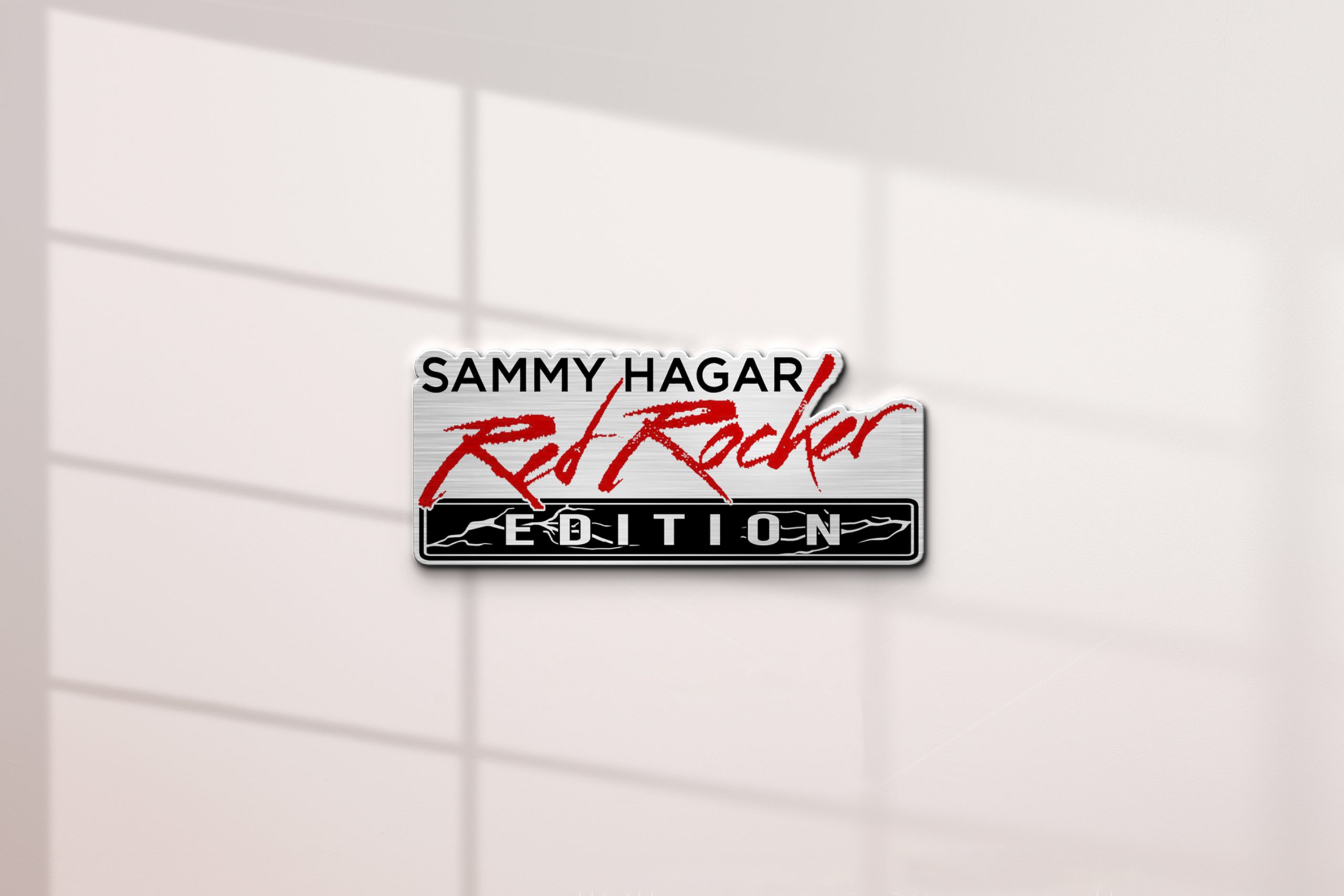 Sammy Hagar Red Rocker Edition Custom Acrylic Car Emblem 2 Sammy Hagar Red Rocker Edition Custom Acrylic Car Emblem - Image 2