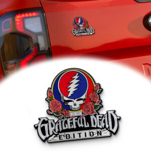 Grateful Dead Edition Laser Engraved Car Emblem Skull Version