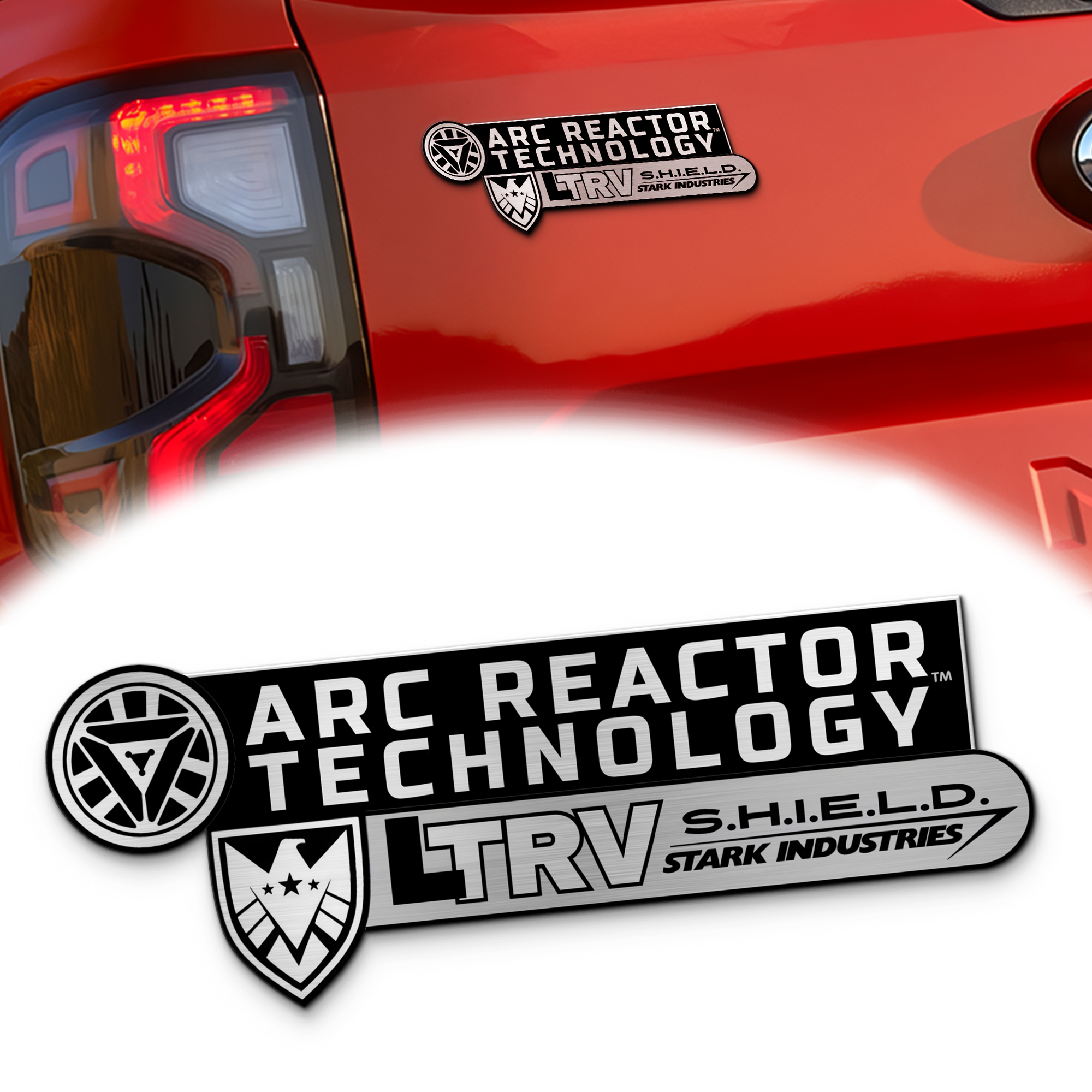 Arc Reactor Technology Laser Engraved Car Emblem 1 Arc Reactor Technology Laser Engraved Car Emblem