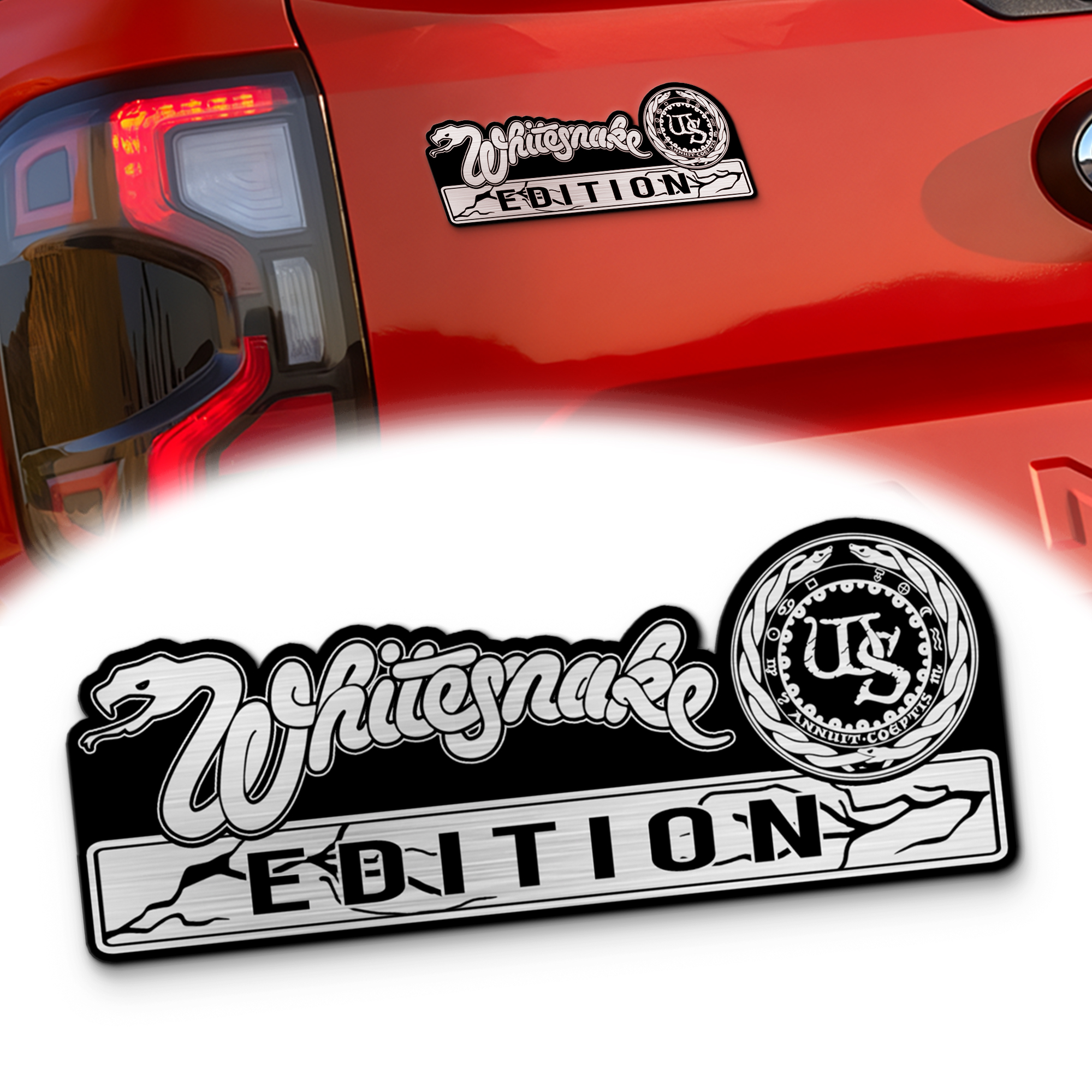 Whitesnake Edition Laser Engraved Car Emblem 1 Whitesnake Edition Laser Engraved Car Emblem