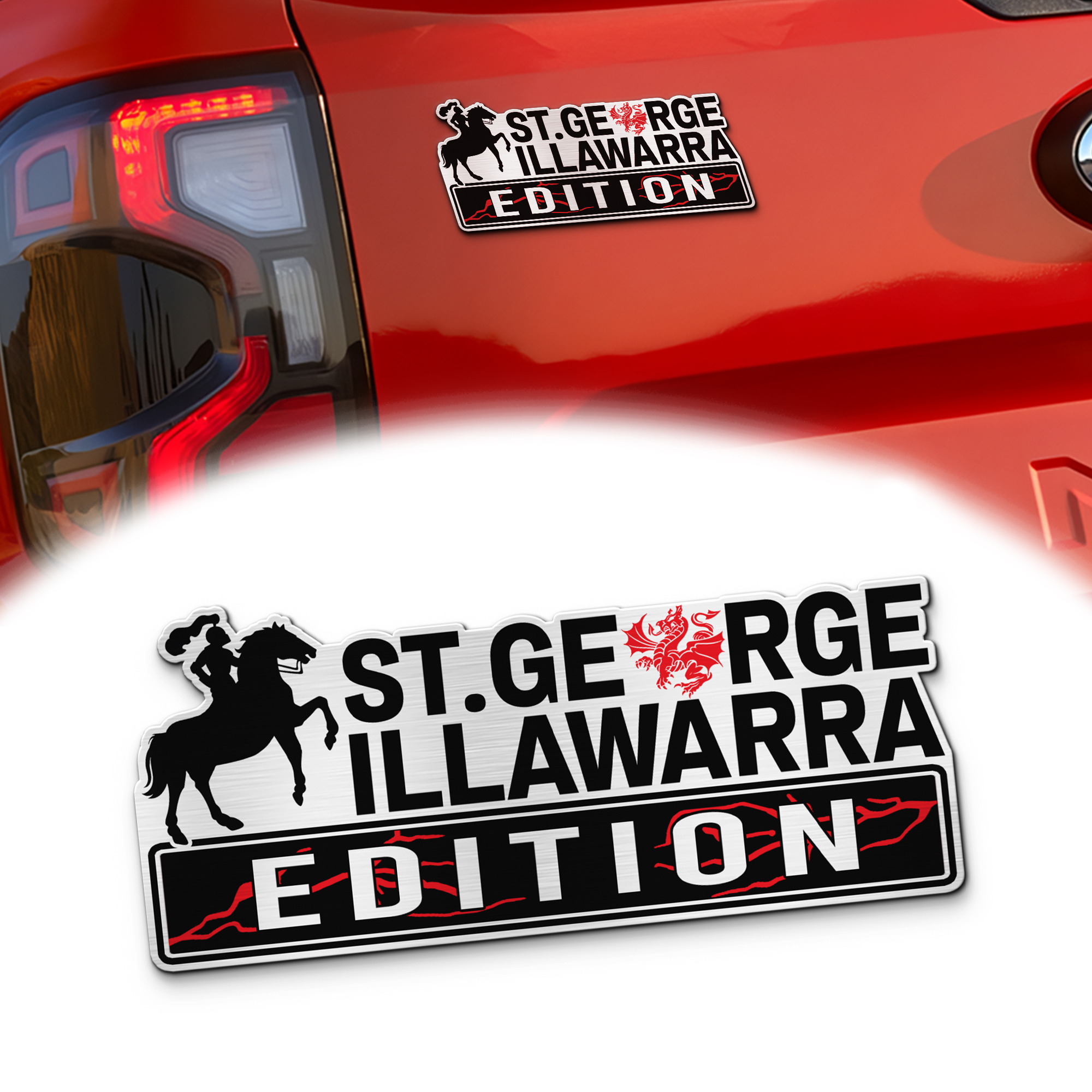 St. George Illawarra Dragons Edition Car Emblem 1 St. George Illawarra Dragons Edition Car Emblem