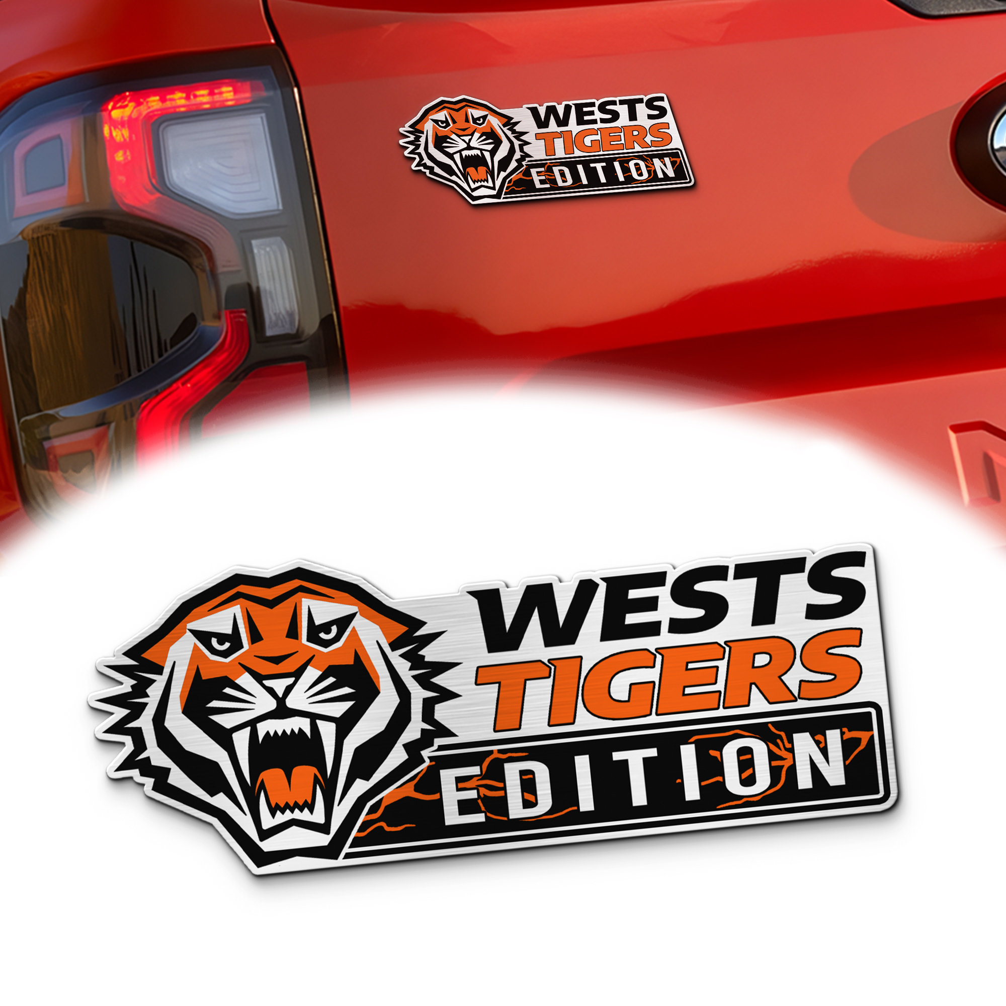 Wests Tigers Edition Car Emblem 1 Wests Tigers Edition Car Emblem